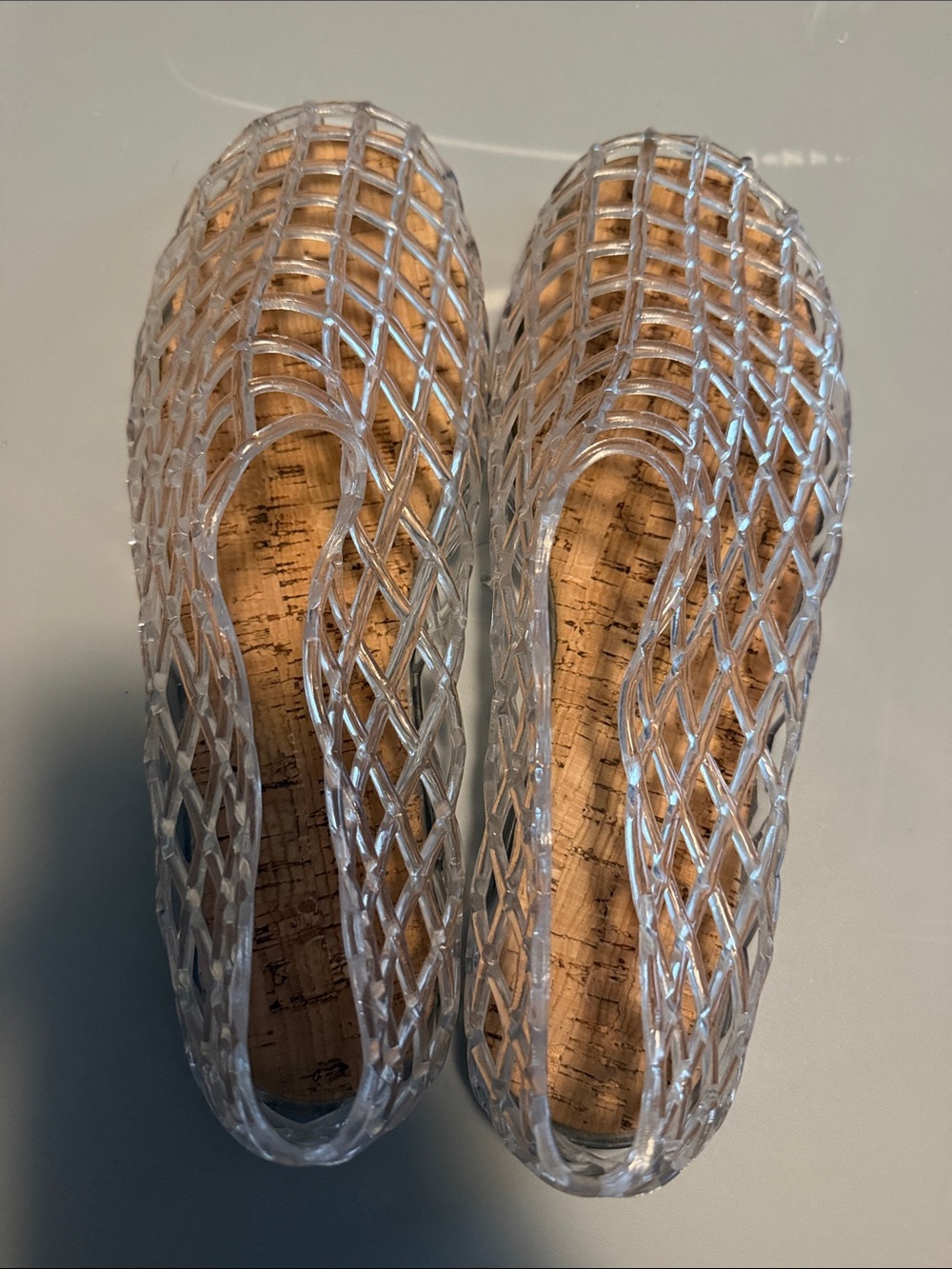 Transparent Jelly Flats for Women - Clear Slip-On Ballerinas